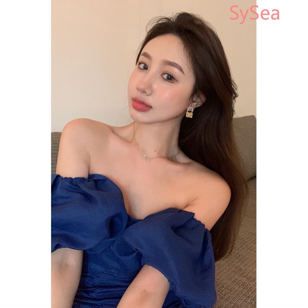 Đầm Dự Tiệc Trễ Vai Kiểu Pháp Thời Trang Mùa Hè Cho Nữ