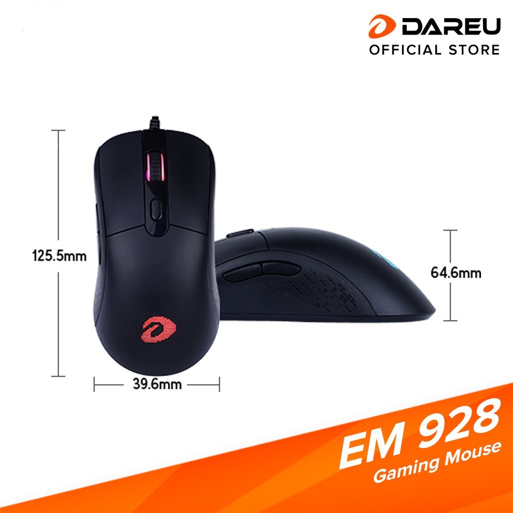 Chuột Gaming DAREU EM928 (PixArt PAW3389, LED RGB)