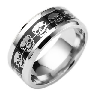 NHẪN STEEL HOẠ TIẾT ĐẦU LÂU giá sỉ​, giá bán buôn
