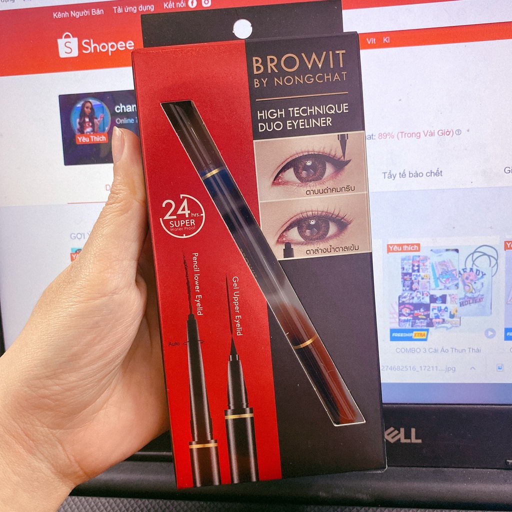 Kẻ Mắt 2 Đầu Browit by NongChat High Technique Duo Eyeliner