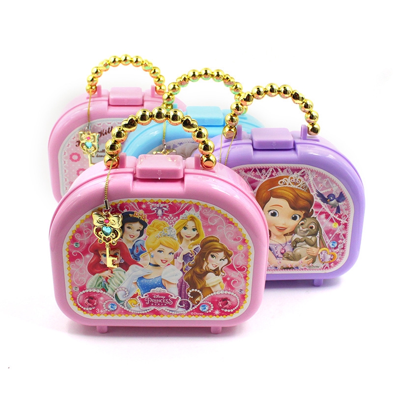Bộ túi xách miếng dán trang trí móng tay họa tiết công chúa Disney nhiều kiểu xinh xắn dành cho bé