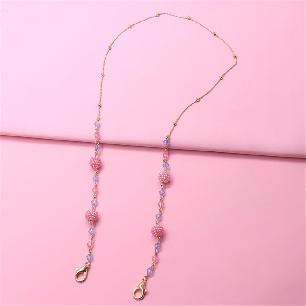 Dây Đeo Giữ Mắt Kính Chống Trượt Đính Hạt Acrylic Tiện Dụng Cho Bé
