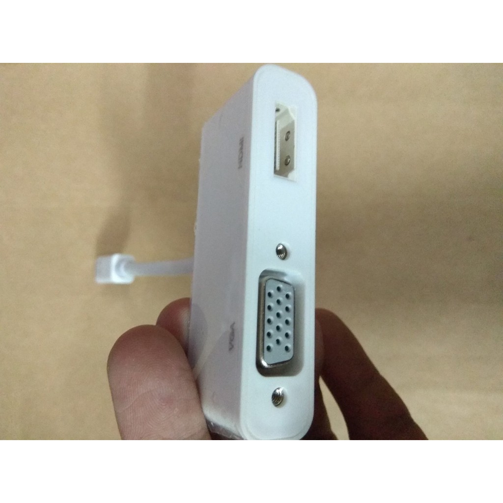 Cáp chuyển Mini Displayport ra HDMI và VGA cùng lúc - hỗ trợ Táo, Surface - Hồ Phạm