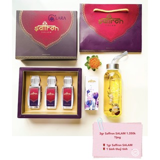 [TẶNG 1Gr Saffron] Nhụy Hoa Nghệ Tây Saffron SALAM 3 lọ 1Gram