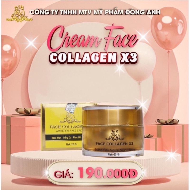 Kem Face x3 Đông Anh -chính hãng  ( có mã test - bao test )