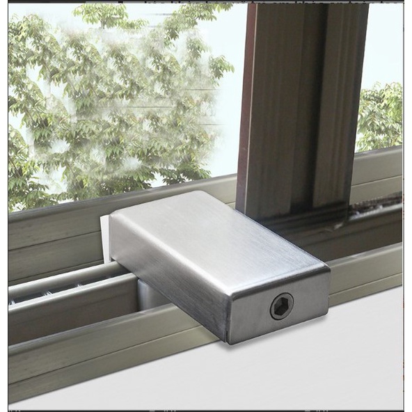 Chốt chặn cửa hợp kim nhôm thông minh tiện dụng, chốt khóa cửa hợp kim bảo vệ gia đình bạn