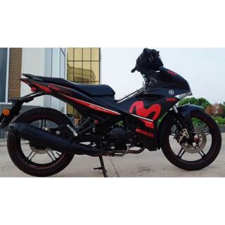 Tem rời Exciter 150 Movistar xe đen phối đỏ
