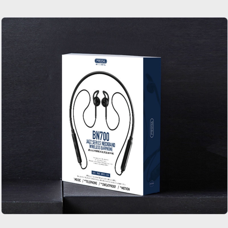 Tai nghe Bluetooth 5.0 không dây thể thao, hiệu ứng âm thanh nổi, giảm tiếng ồn, chất liệu mềm thoải mái