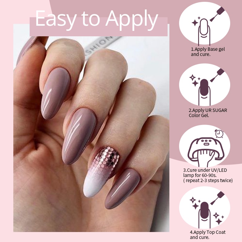 Lọ Gel Sơn Móng Tay Màu Nâu Camel 7.5ml DIY