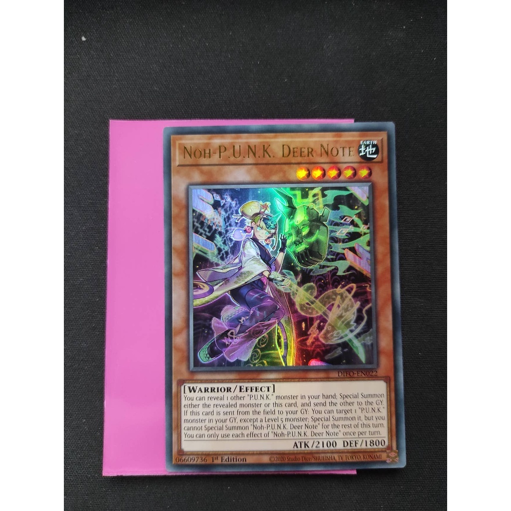 (YGO-TCG)1 lá thẻ bài Noh-P.U.N.K. Deer Note - DIFO-EN022 - Ultra Rare