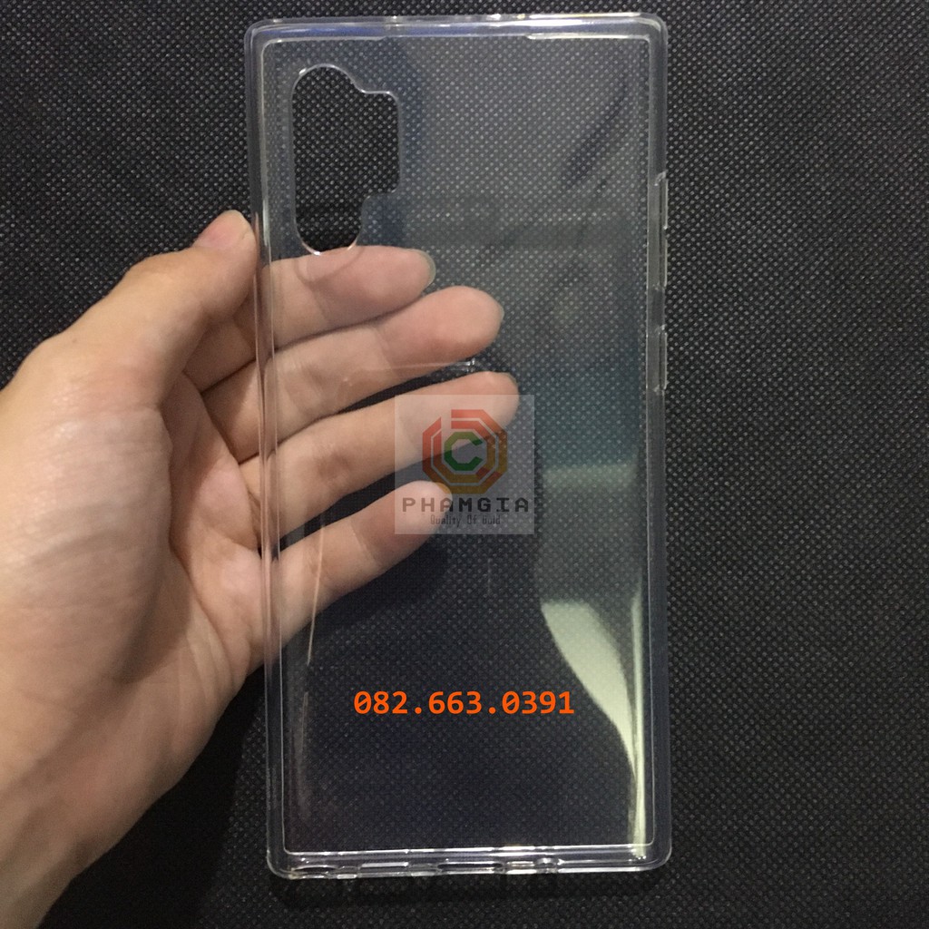 Ốp lưng dẻo trong Samsung Note 10 pro/ Note 10+ (plus) siêu dẻo, siêu bền