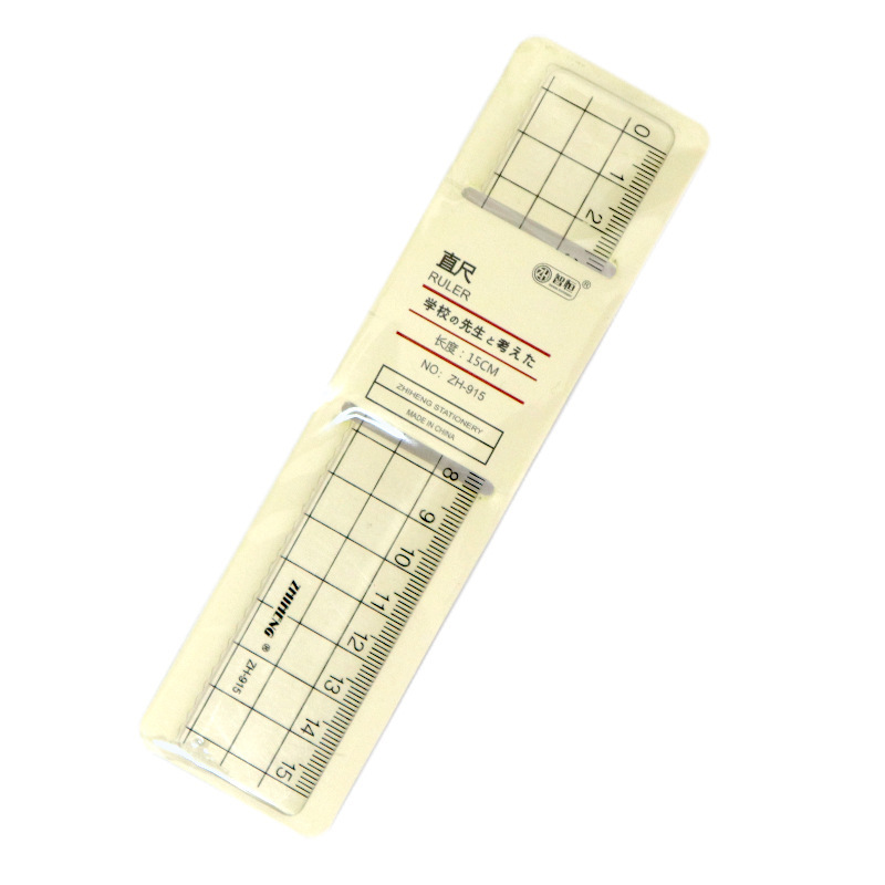 Thước kẻ 15/ 18/ 20cm bằng nhựa trong suốt tiện lợi