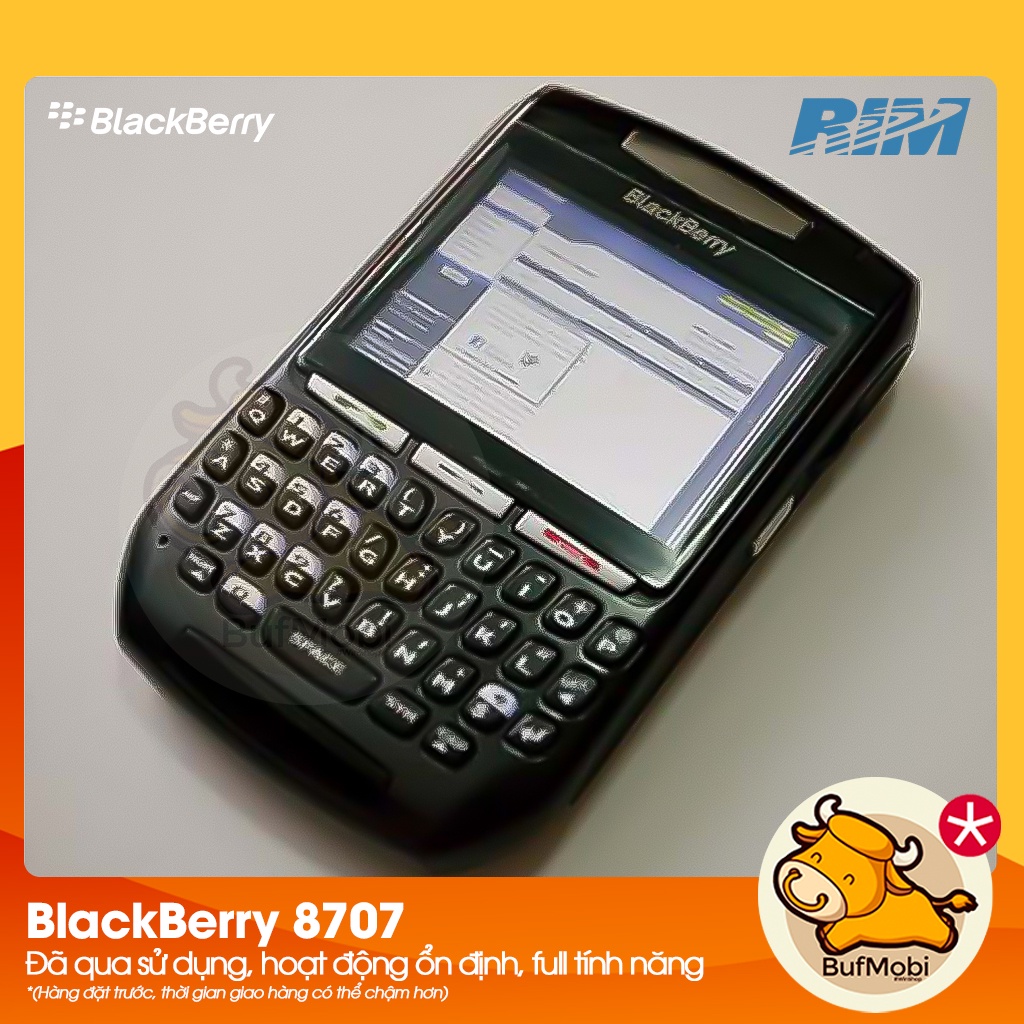 Blackberry 8707 Likenew, nguyên zin, nhiều nhà mạng