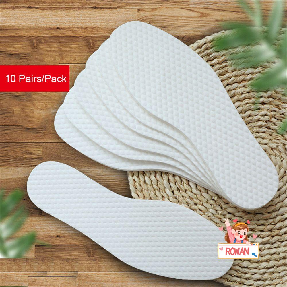 Set 10 Cặp Đế Lót Giày Mềm Mại Dùng Một Lần Cho Nam Nữ