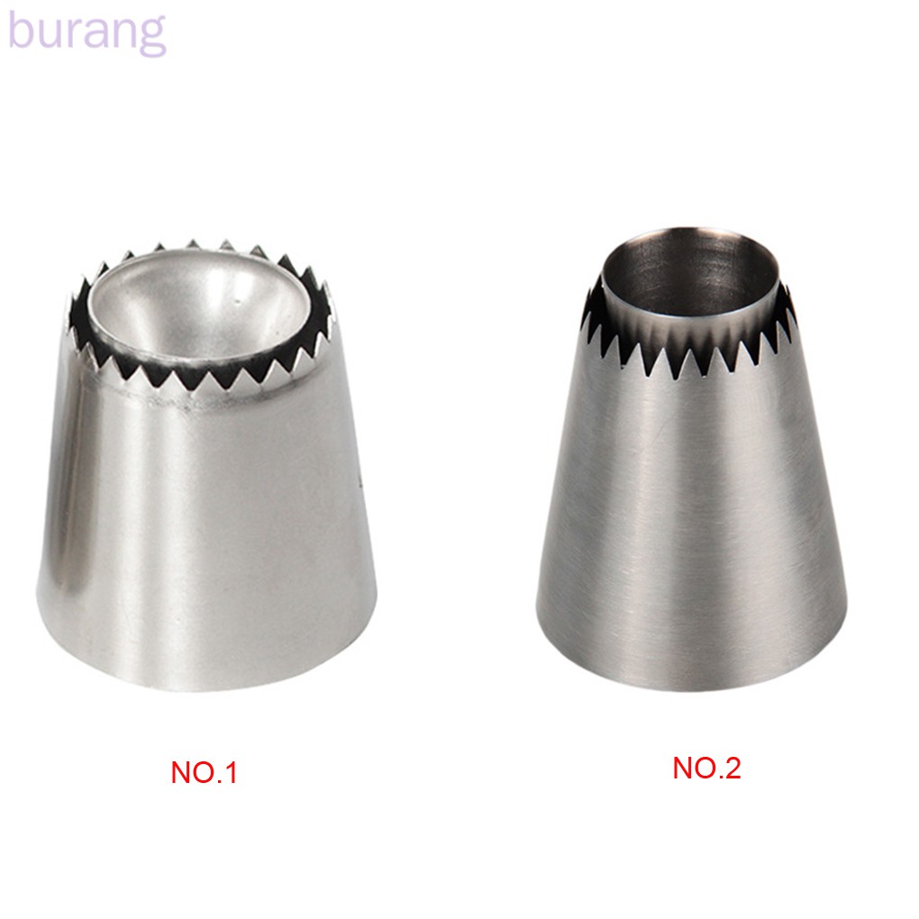 Đuôi bắt bông kem trang trí bánh kem bằng thép không gỉ bền bỉ dễ dùng