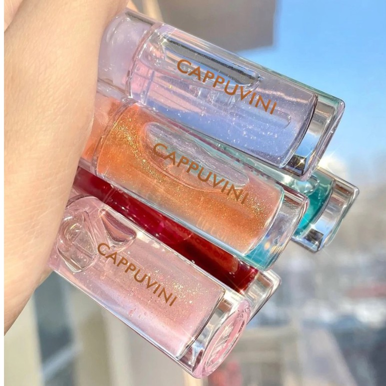 Full Set 3 Cây Son Bóng Nhũ Cappuvini Crystal Lipstick | BigBuy360 - bigbuy360.vn