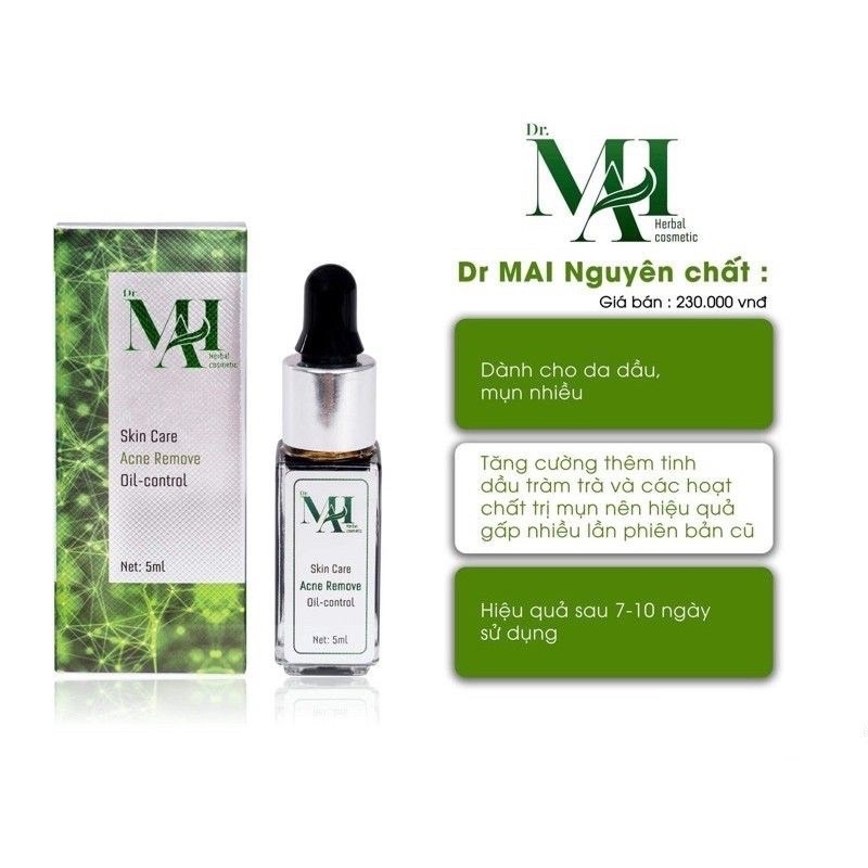 Serum sạch mụn Dr Mai 5ml, lựa chọn hoàn hảo cho làn da mụn | BigBuy360 - bigbuy360.vn