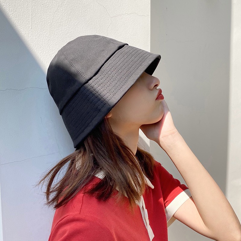 Mũ bucket nón vành cụp trơn nhiều màu phong cách Ulzzang Unisex