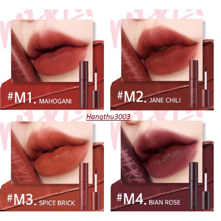 [MỚI VỀ THÊM M5 M6] Son Kem Tint Lì Merzy Bite The Beat Mellow Tint