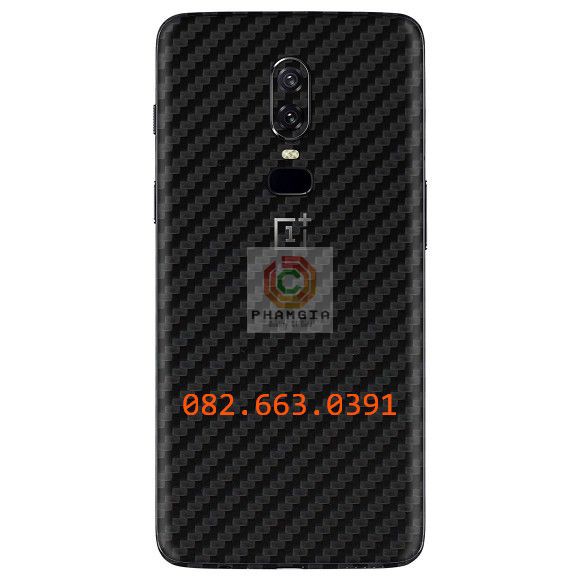 Miếng dán mặt lưng skin carbon Oneplus 6