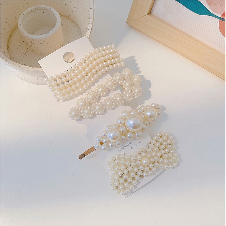 Kẹp Tóc Đính Ngọc Trai Thời Trang Hàn Quốc