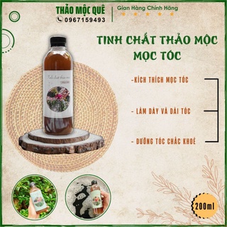 Tinh chất mọc tóc bồ kết, hà thủ ô thảo mộc thiên nhiên - Dầu kích thích mọc tóc, giảm sơ gãy rụng hiệu quả sau 7 ngày