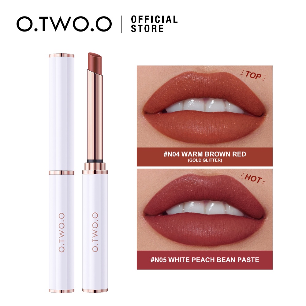 Son môi O.TWO.O màu lì trang điểm nhẹ nhàng dưỡng ẩm 45g