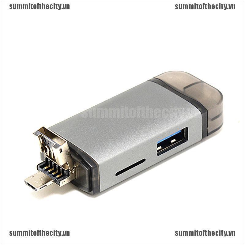 SUN 6 In 1OTG Multi-Function Card Reader USB 3.1 Type-C TF Adapter For Android PC VN