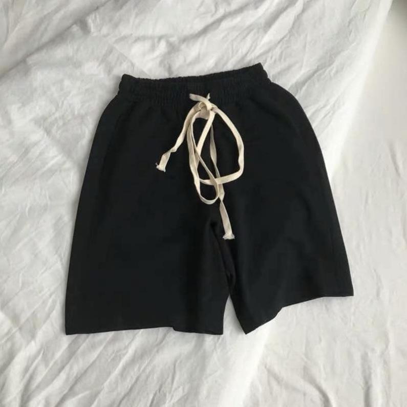 Quần Short BASIC THUN Nam Nữ Unisex form rộng - quần đùi ngắn form lửng ống suông vải thun mịn không nhăn cực mát tốt