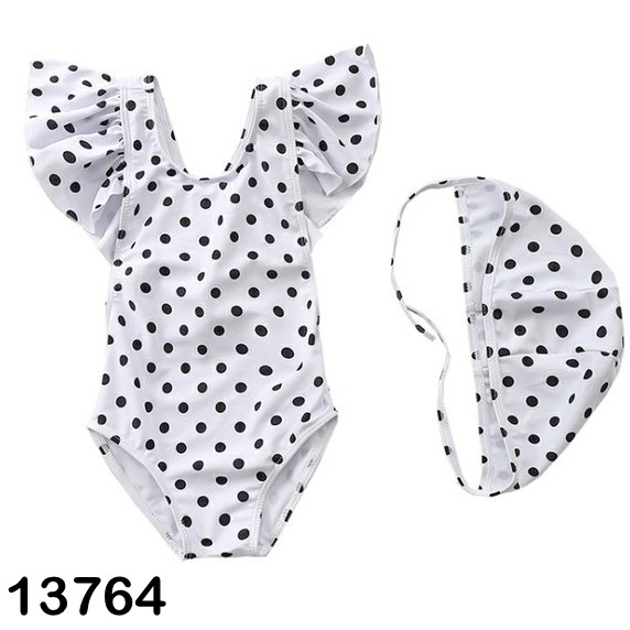 BỘ BƠI LIỀN CHO BÉ GÁI HỌA TIẾT CHẤM BI, PONY, NÀNG TIÊN CÁ SIỀU ĐÁNG YÊU 8-18KG 1-4T - BIGBABYSHOP