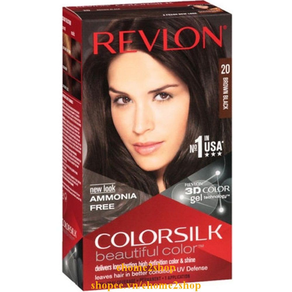 Thuốc Nhuộm Tóc Revlon Số 20 Nâu Đen shopee.vn/ehome2shop.