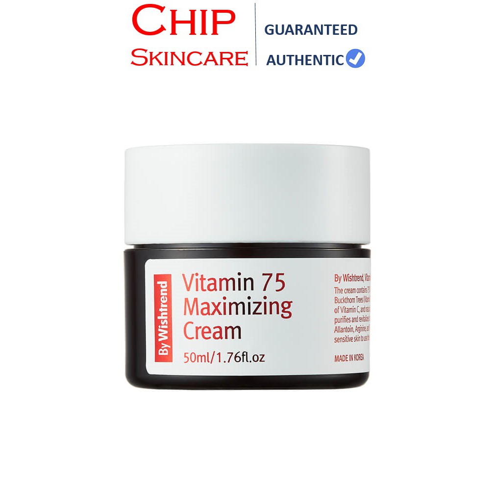 Kem dưỡng Vitamin 75 Maximizing Cream 50ml By Wishtrend Hàn Quốc