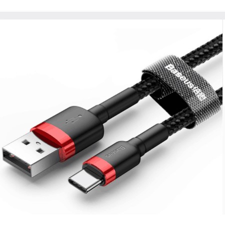Cáp sạc nhanh Baseus 2A QC3.0 đầu USB-Type c cho Samsung S9/S9+/S8/S8+