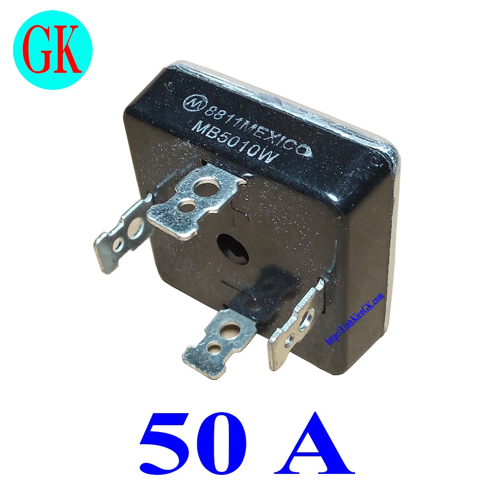 Diot cầu 50A nhôm đen