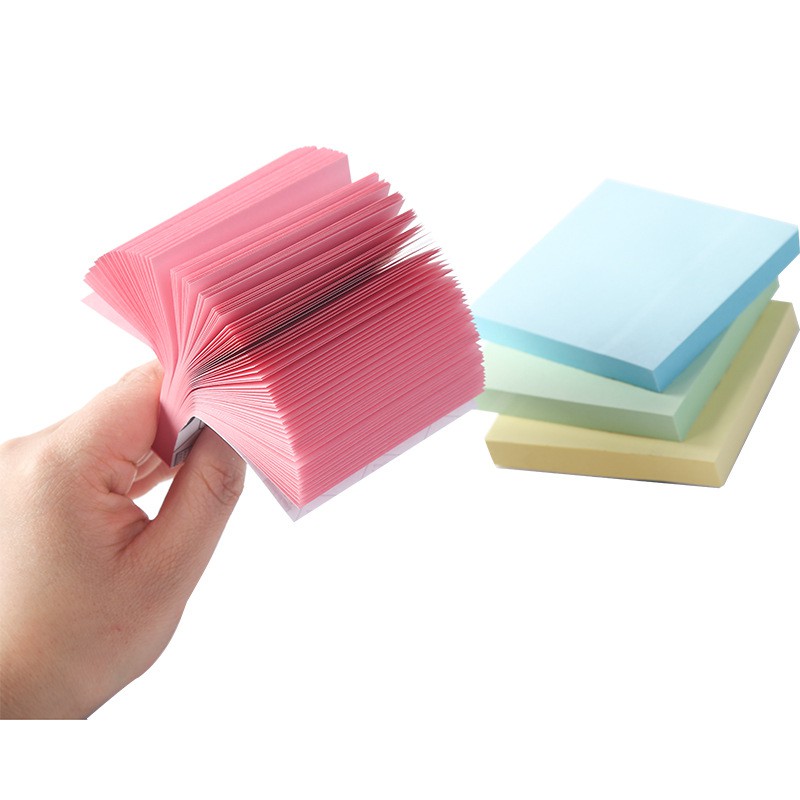 Tập 100 tờ giấy note ghi chú dày mịn Sticky Note 4 màu