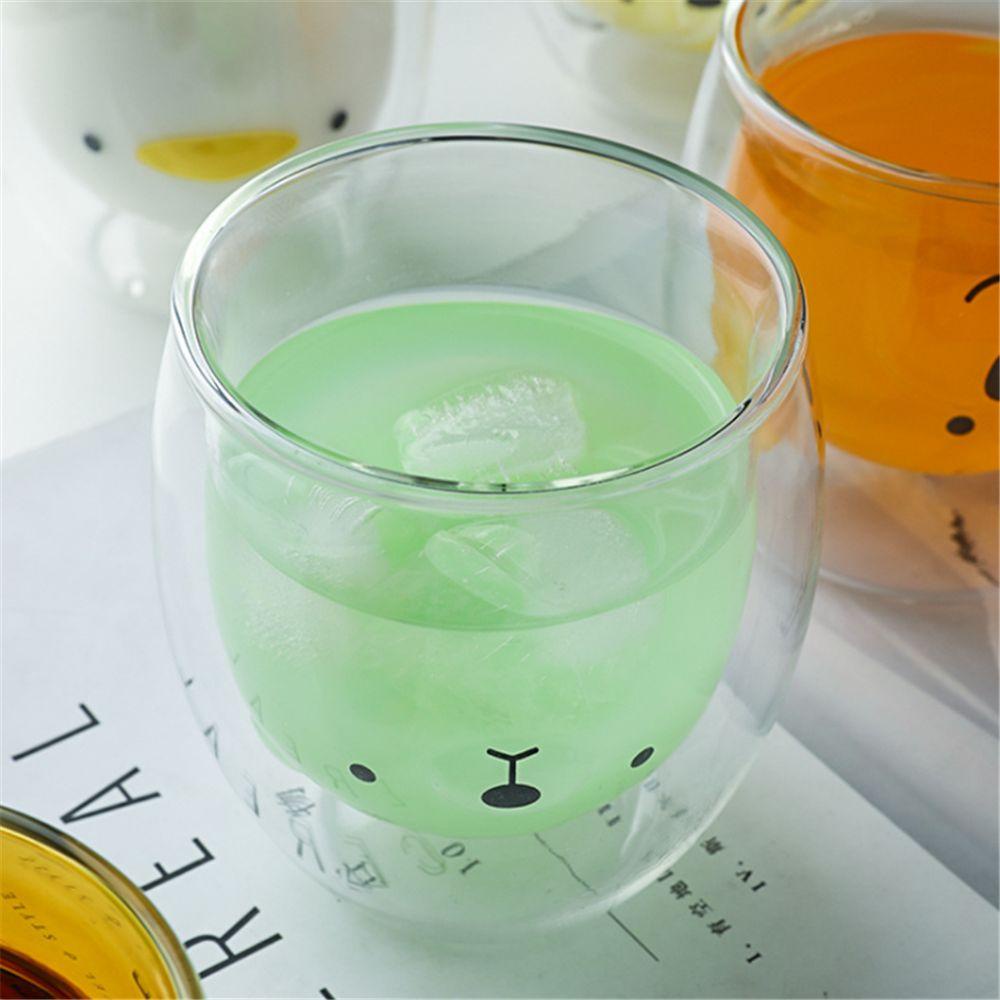 Ly Uống Nước Hai Lớp Hình Gấu Dễ Thương 300ML