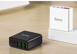 Củ sạc hoco C15 có đồng hồ LED