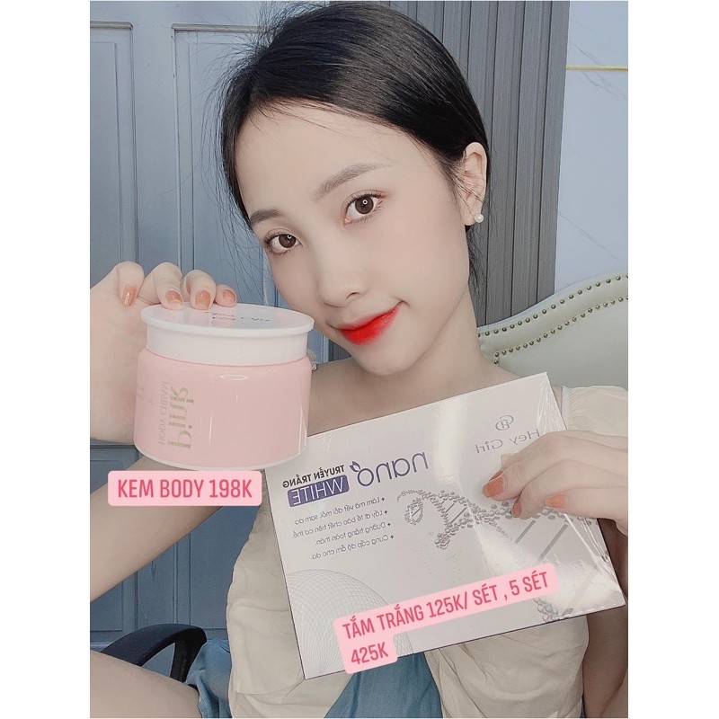 Combo tắm trắng nano và body pink🍎[𝐇𝐀̀𝐍𝐆 𝐂𝐇𝐈́𝐍𝐇 𝐇𝐀̃𝐍𝐆 ]👅dưỡng trắng toàn thân | BigBuy360 - bigbuy360.vn