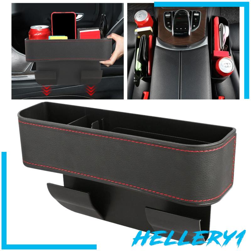 [Hellery1] Hộp Đựng Điện Thoại / Ví / Chìa Khóa Khe Hở Chỗ Ngồi Xe Hơi Bằng Da PU Siêu Bền Tiết Kiệm Không Gian