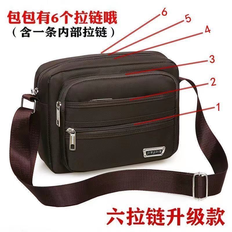 Túi đeo chéo nhiều ngăn chống nước phong cách Hàn Quốc cho nam