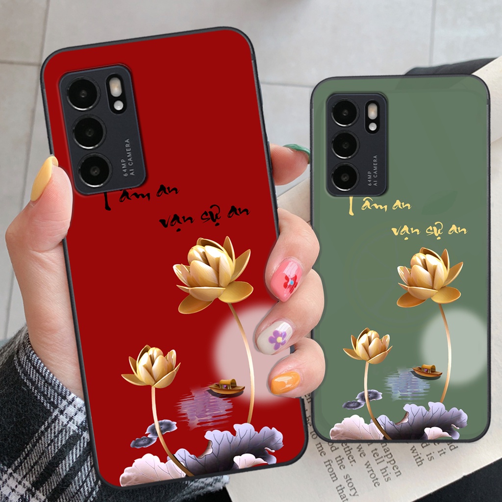 Ốp Oppo Reno6 / Reno6 Z 5G / Reno 6 in hình ốp tâm an vạn sự an, ốp lưng SonCase