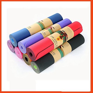 Thảm Tập Yoga,Thảm Tập Gym, Chống Trơn Trượt Cao Cấp dày 6mm