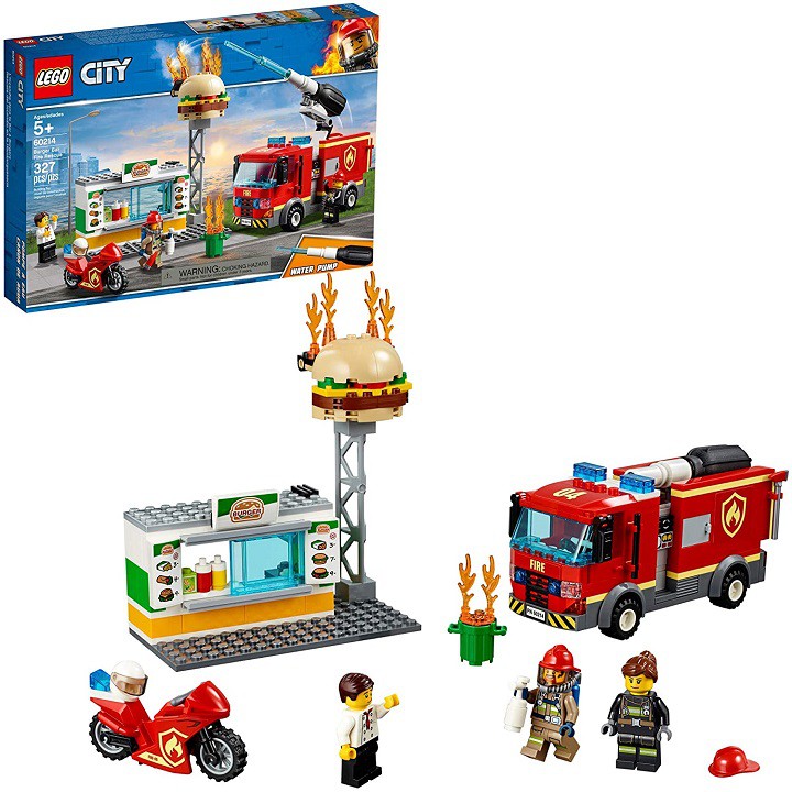 LEGO-Cứu Hỏa Tiệm Bánh Burger 60214