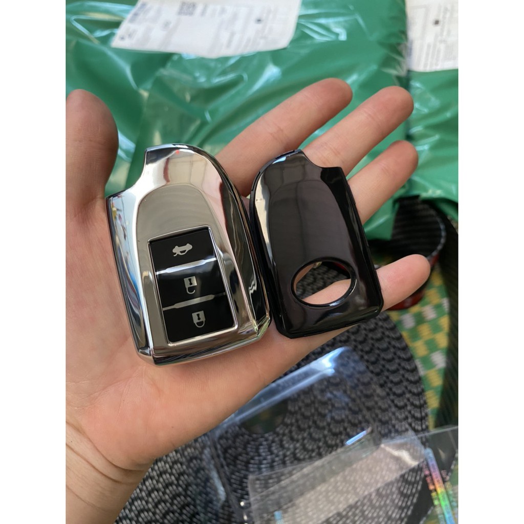 Ốp chìa khóa mạ crom Toyota camry 2019 vios altis