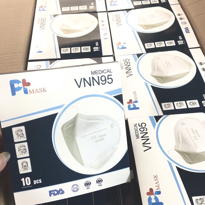 Khẩu trang N95 Chính Hãng Công Nghệ Nhật Bản Khẩu Trang Y Tế 4 Lớp Kháng Khuẩn Bụi Mịn PM2.5 ( Hộp 10 cái)