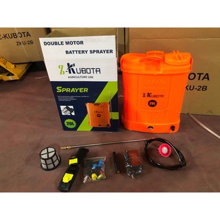 Bình xịt điện bơm đôi kubota -20l - 12v-12ah
