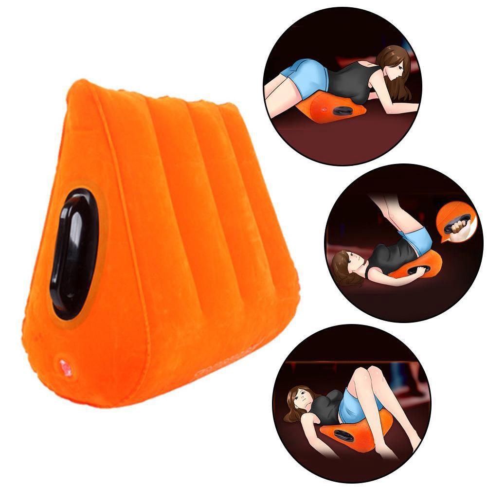 Gối Kê Cổ Hình Tam Giác/Dụng Cụ Bơm Hơi Gối Tiện Dụng