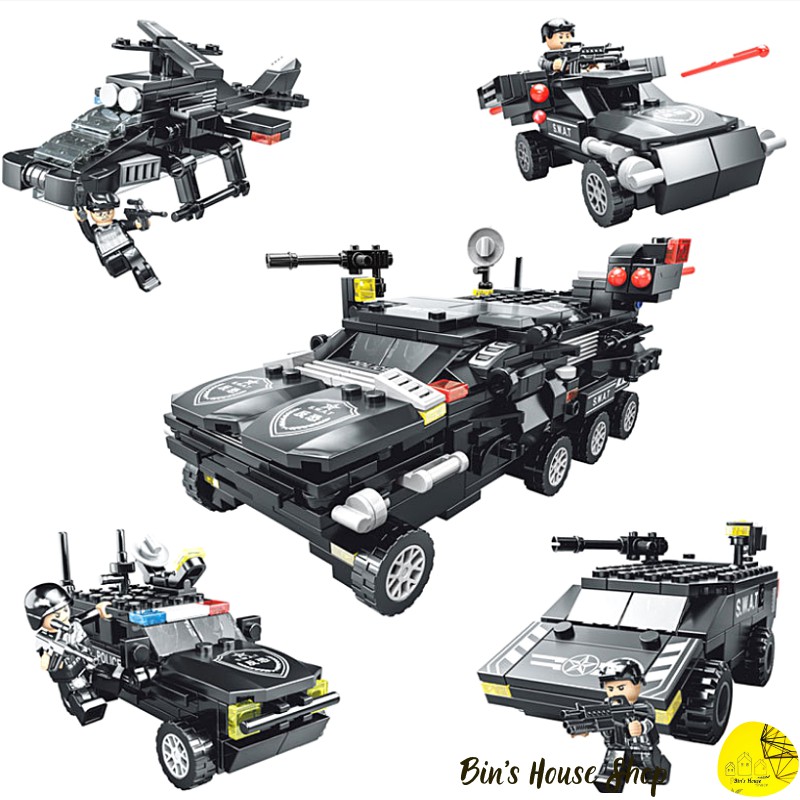 Đồ Chơi Trí Tuệ- Mô Hình Đồ Chơi Láp Ráp LEGO Cánh Sát Đặc Nhiệm SWAT