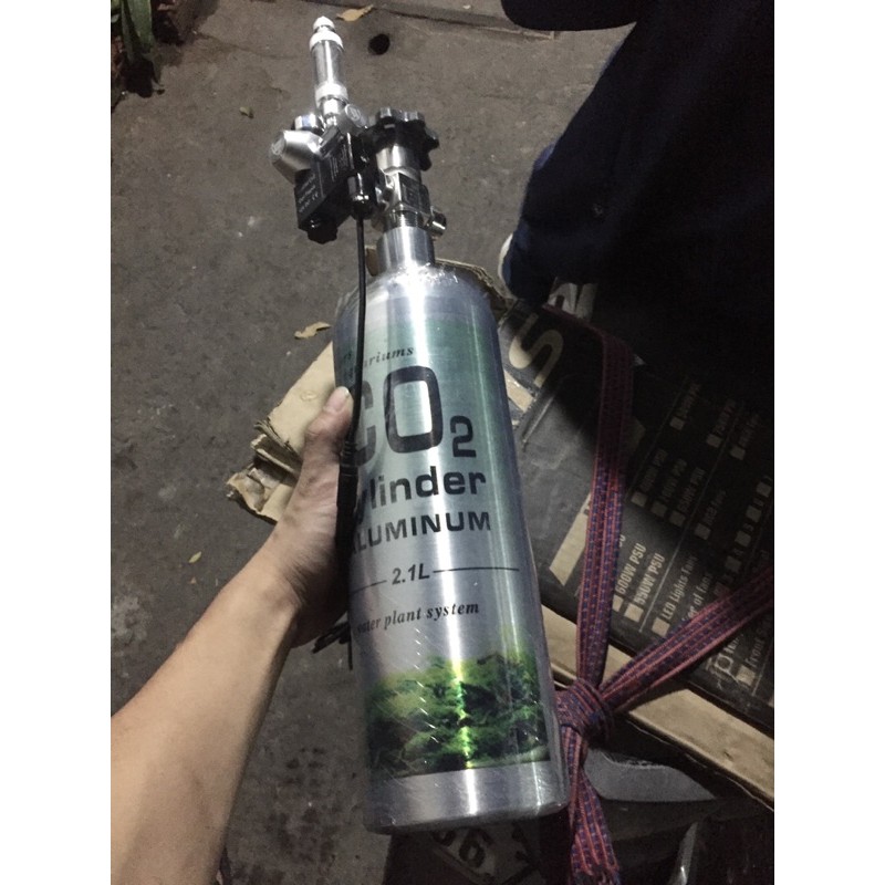 Combo nhôm 2,1 lít japan + van điện wyin 1 đồng hồ mini 12v