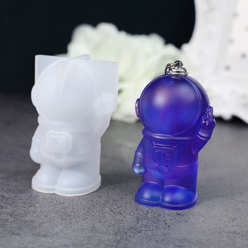 Sa Khuôn Silicone Làm Móc Khóa Hình Phi Hành Gia